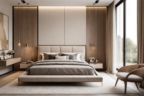 Modern, minimalista hálószoba berendezés