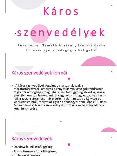 Terhesség alatti káros szenvedélyek