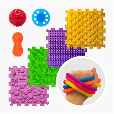 Különböző textúrájú tapintós játékok