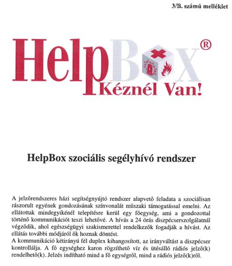 Jelzőrendszeres házi segítségnyújtás készülék