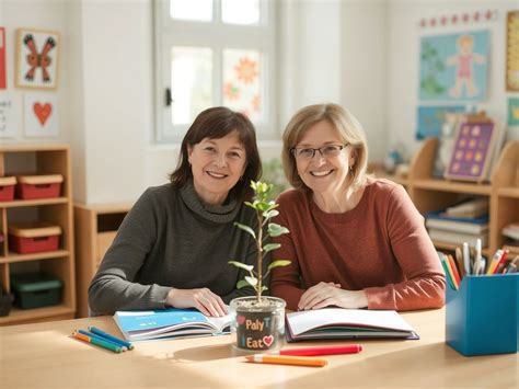 Védőnő iskolai környezetben, diákokkal beszélget