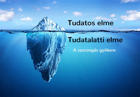 A tudatos elme és a tudatalatti kapcsolatát ábrázoló infografika