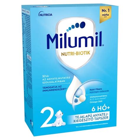 Milumil Nutri-Biotik logó és csecsemő