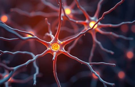 Neurotranszmitterek és szinapszisok működését illusztráló kép