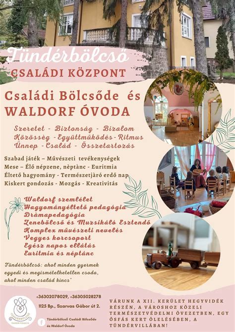 Montessori bölcsőde belső tér és tevékenységek
