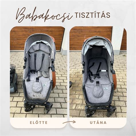 Babakocsi tisztítás előtte és utána