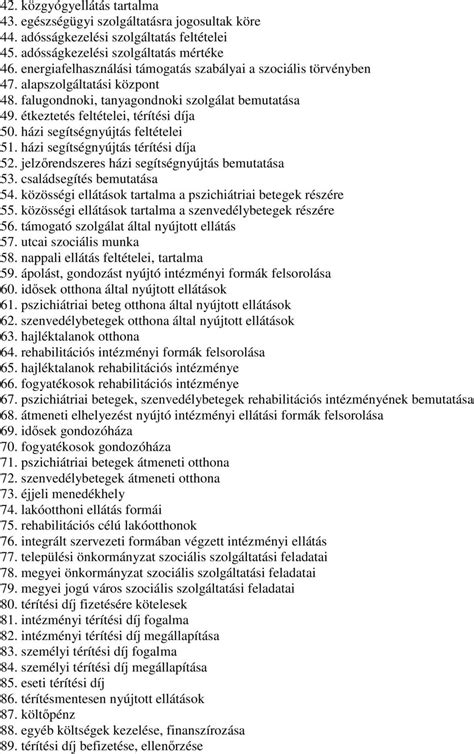 A támogató szolgálat által nyújtott segítségnyújtás formái