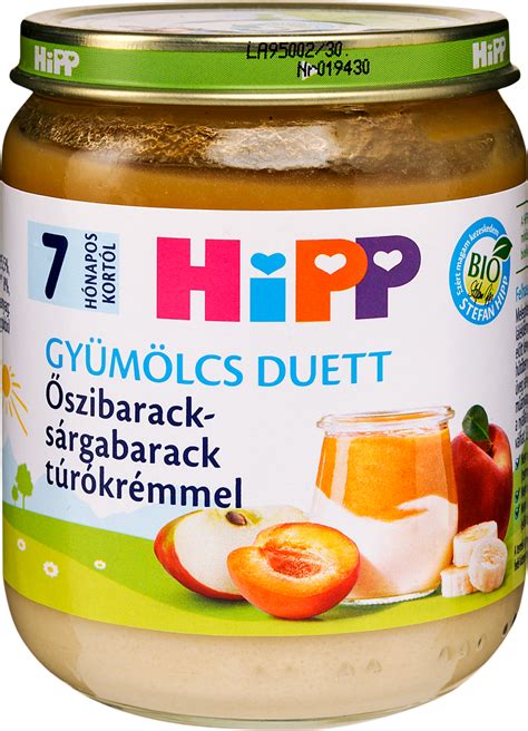 Összetevők táblázata: őszibarack, sárgabarack, nektarin