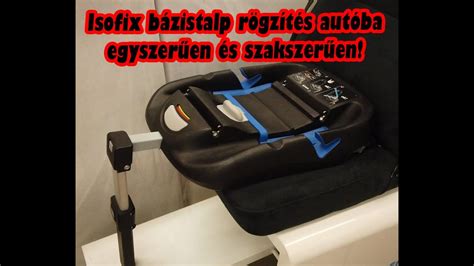 Isofix bázistalp rögzítése