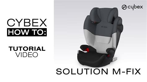 Cybex Solution M-Fix autósülés főbb jellemzői