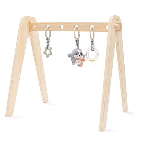 New Baby fa oktató állvány színes játékokkal