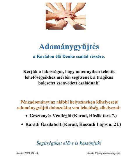 Családi adománygyűjtés