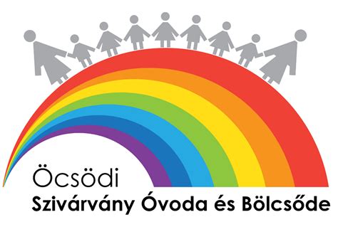 A Szigethalmi Szivárvány Bölcsőde logója és épülete