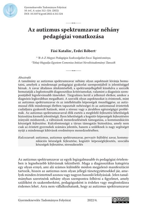 Autizmus spektrumzavar az ikerpárok körében
