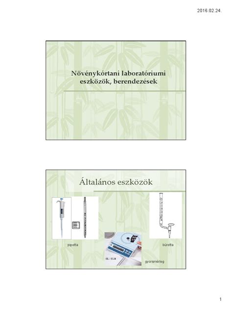 Laboratóriumi berendezések
