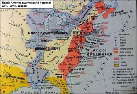 Az amerikai gyarmatok térképe a függetlenségi háború idején