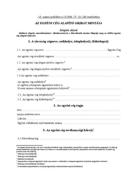 Egyéni cég alapítási folyamatábrája