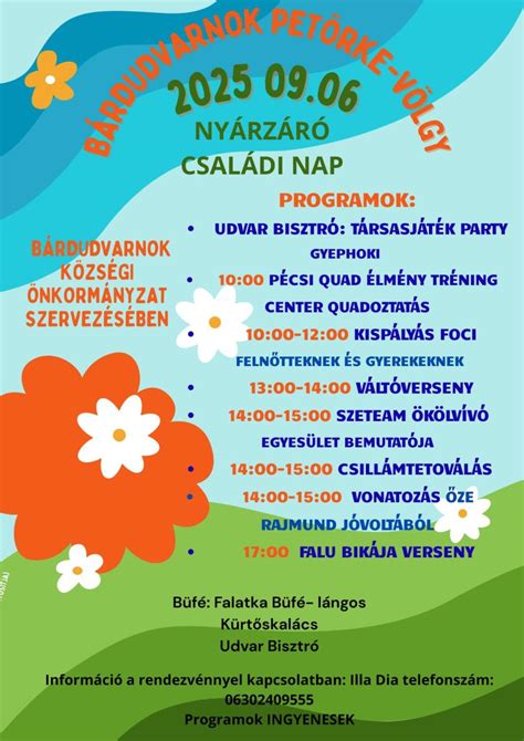 Családi nap programok, gyermekekkel