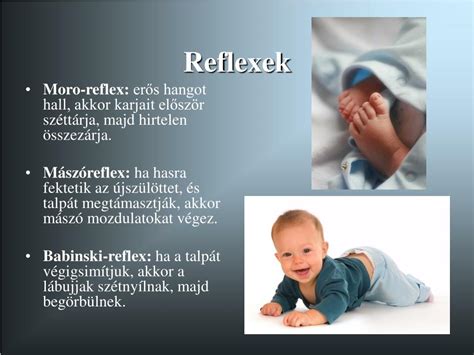 Csecsemő reflexek táblázata magyarázattal
