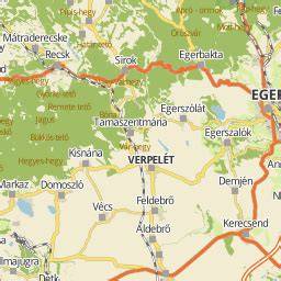 Térkép Veresegyházról és környékéről