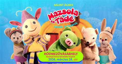 Mazsola és Tádé bábfigurák