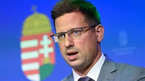 Gulyás Gergely miniszterelnökséget vezető miniszter a Kormányinfón