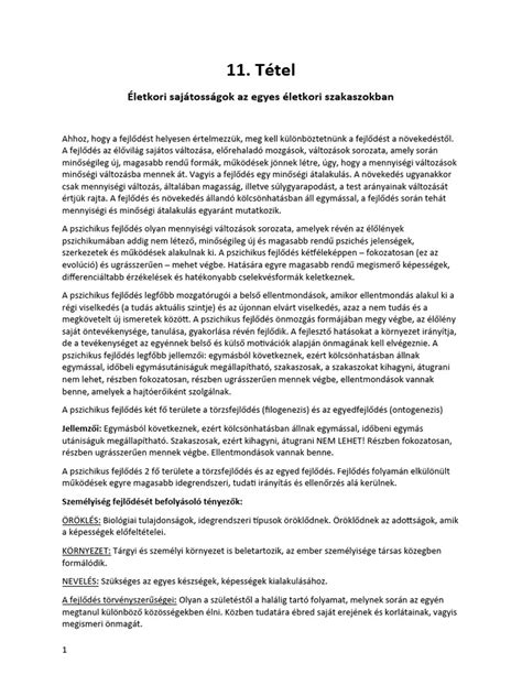 Táblázat az életkori alvásigényről