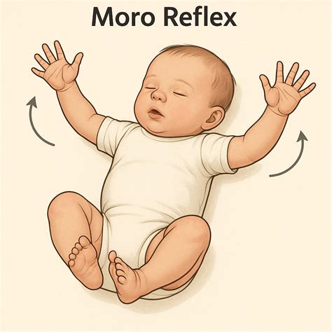 Moro reflex illusztráció