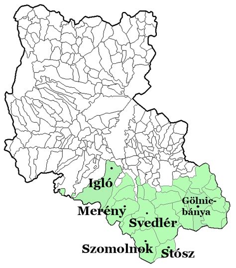 A Szepesség térképe