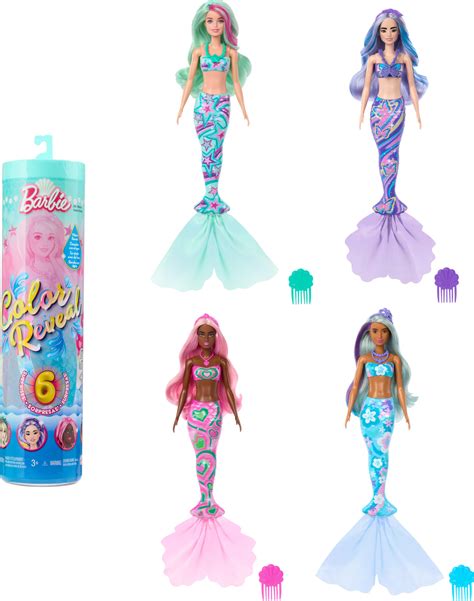 Barbie Chelsea Color Reveal babák dobozban, meleg vizes medencével