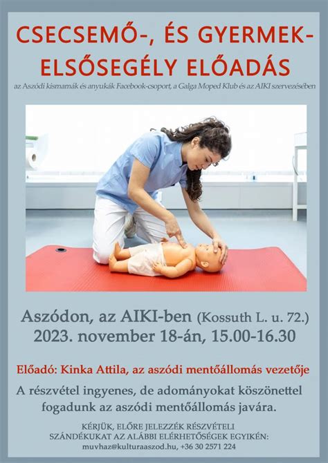 Elsősegély csecsemő fulladásakor