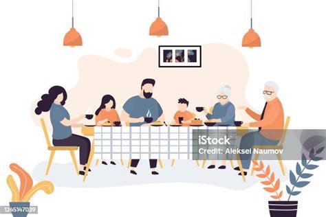 Család gyerekkel egy asztalnál