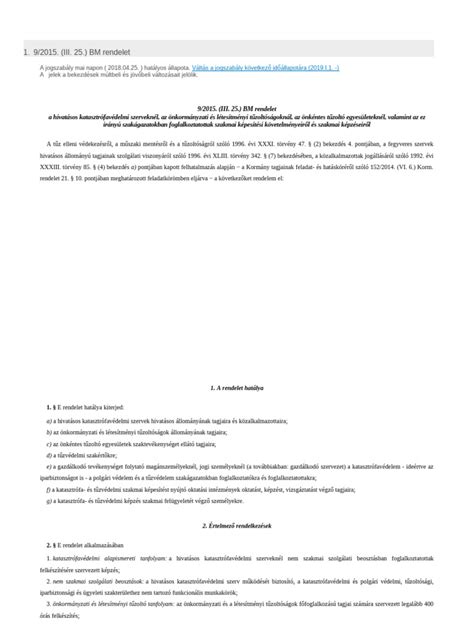 A 14/2008 ÖM rendelet jogszabályi szövege