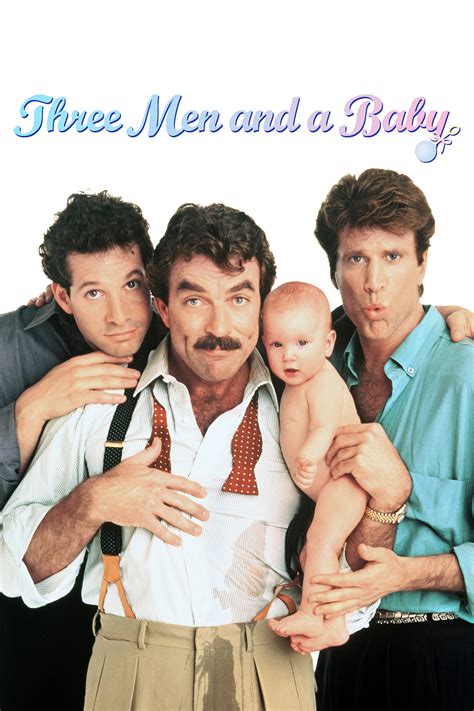 Három férfi és egy bébi - Tom Selleck, Steve Guttenberg és Ted Danson babával