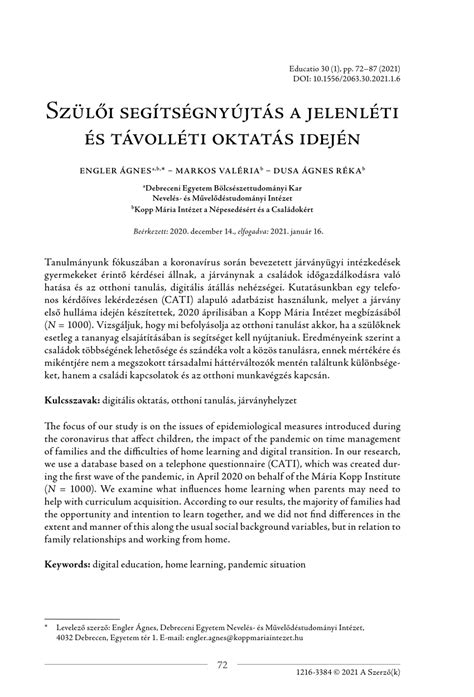 Szülői aggodalom és segítségnyújtás