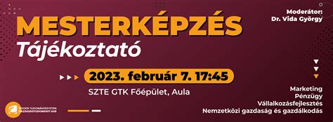 Mesterképzés logója