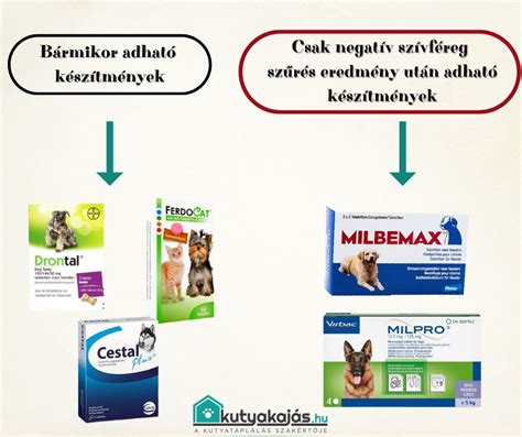 Különböző féregtelenítő paszták és tabletták