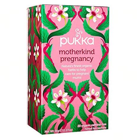 A Pukka Motherkind Baby tea doboza és a benne lévő teafilterek
