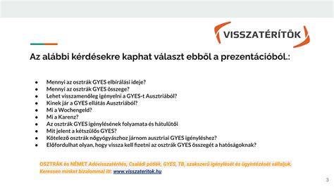 Dokumentumok listája az osztrák GYES igényléséhez