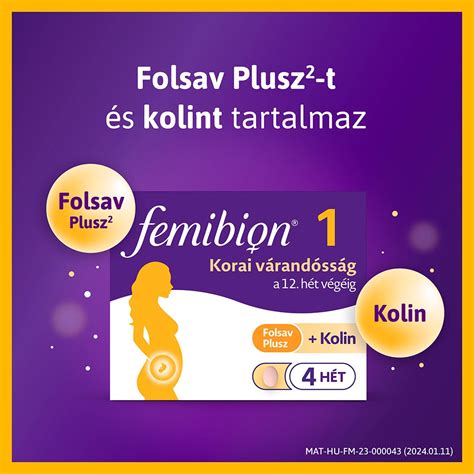 Femibion termékcsalád és a várandósság fázisai