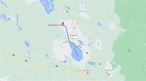 térkép a tatai rendelők megközelítéséhez