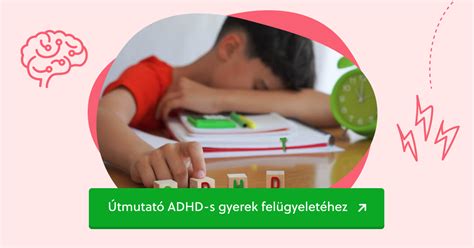 ADHD-s gyermek időbeosztási nehézségeket szemléltető ábra