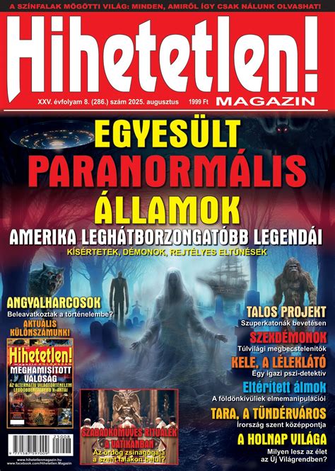 A Hihetetlen Magazin címlapja