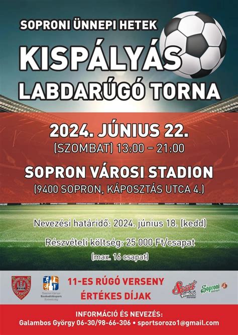 Labdarúgó torna Dunaújvárosban