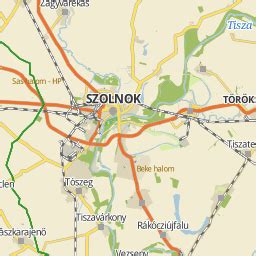 Szolnok térkép, megjelölt rendelővel