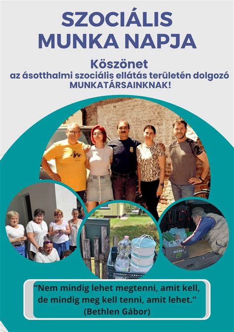 Szociális munka területeit bemutató infografika