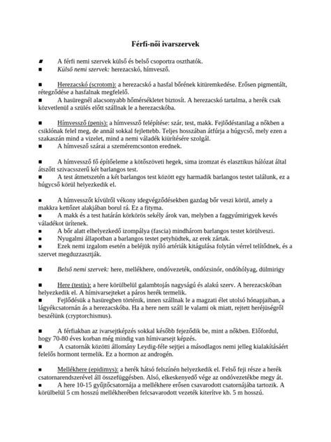 A női ivarszervek és a petefészek anatómiája