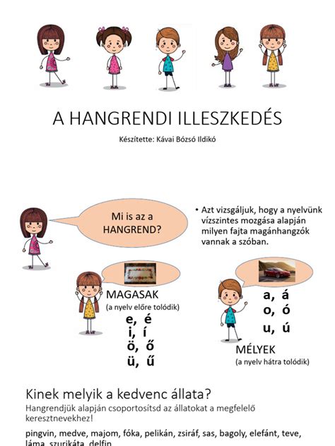 A képzők hangrendi illeszkedése