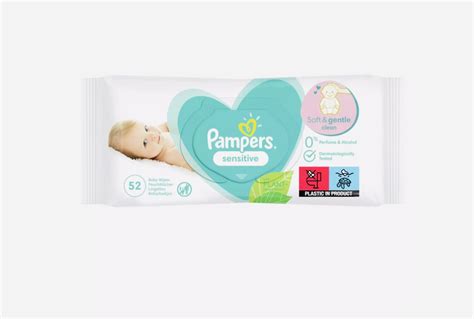 Pampers Sensitive törlőkendő csomagolása