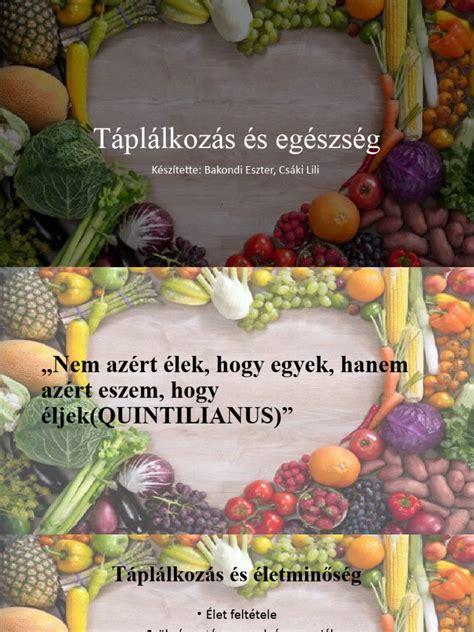 Anyai egészség és táplálkozás